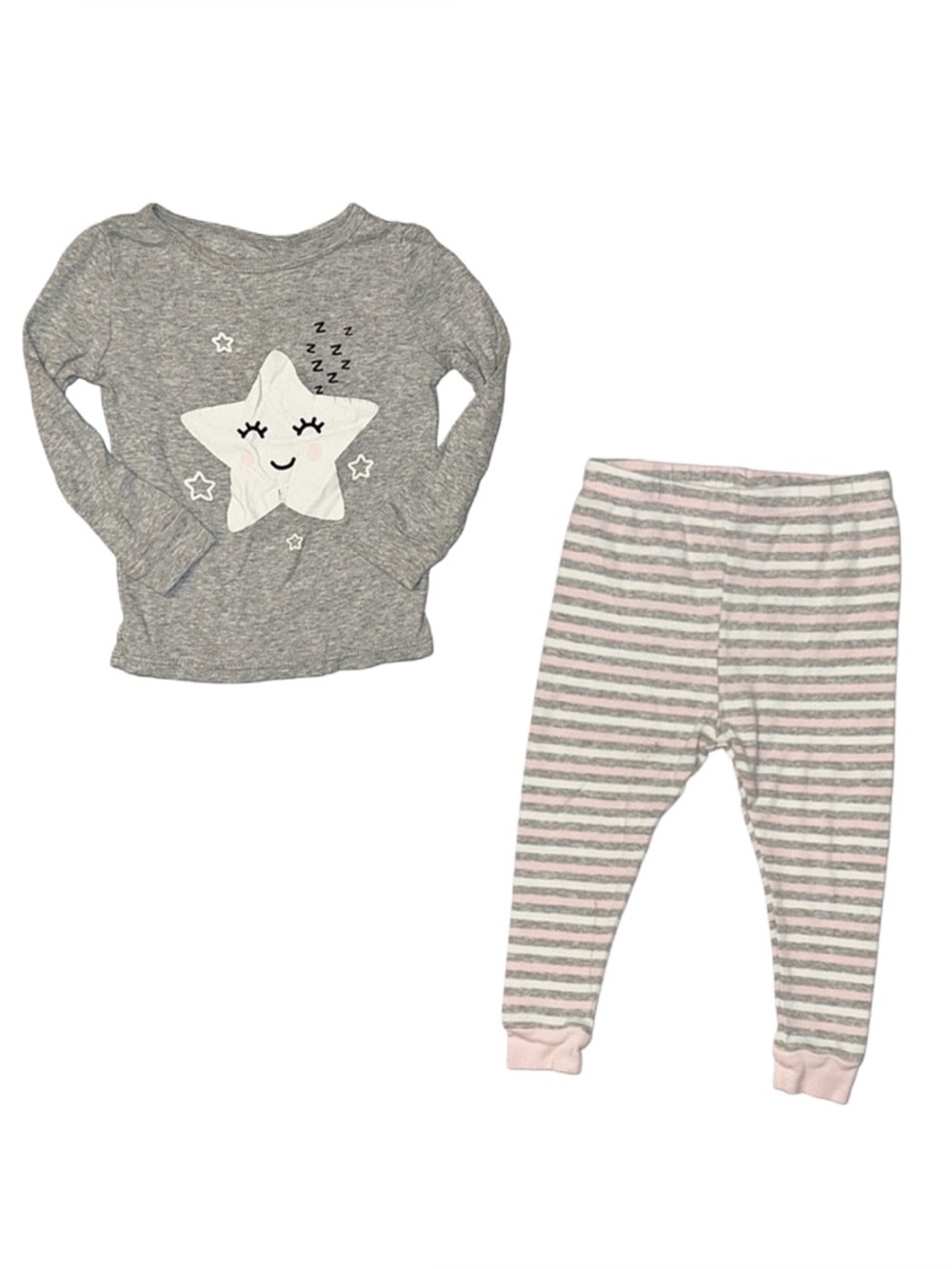 WONDER NATION Girl's Two-Piece Pajama Set Size 24 Months